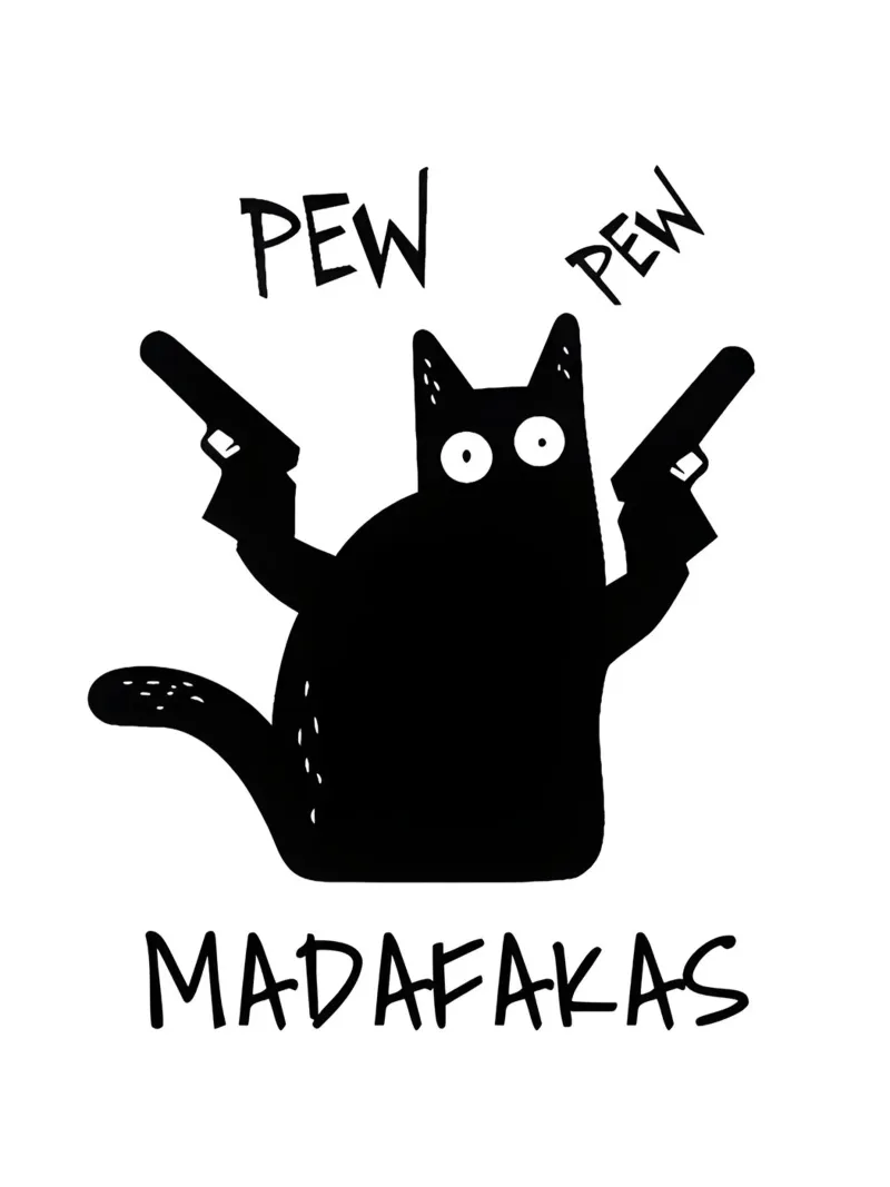 "PEW PEW poster con telaio in legno da Type & Tape