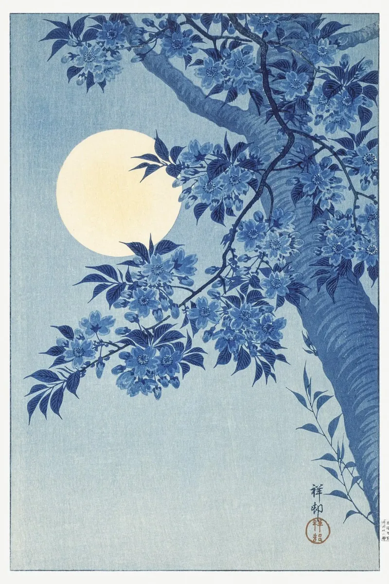 blue tree poster da vintageshop