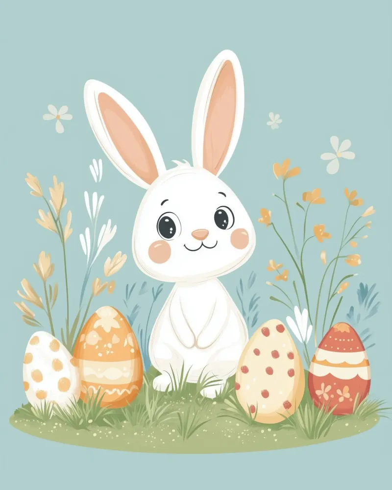Coniglietto stravagante poster con telaio in plastica da Happy Littles