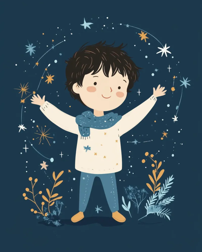 Ragazzo stravagante poster con telaio in plastica da Happy Littles