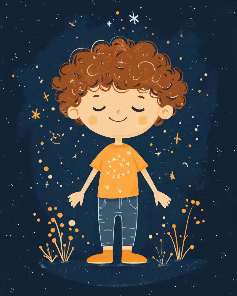 Ragazzo stravagante poster con telaio in alluminio da Happy Littles