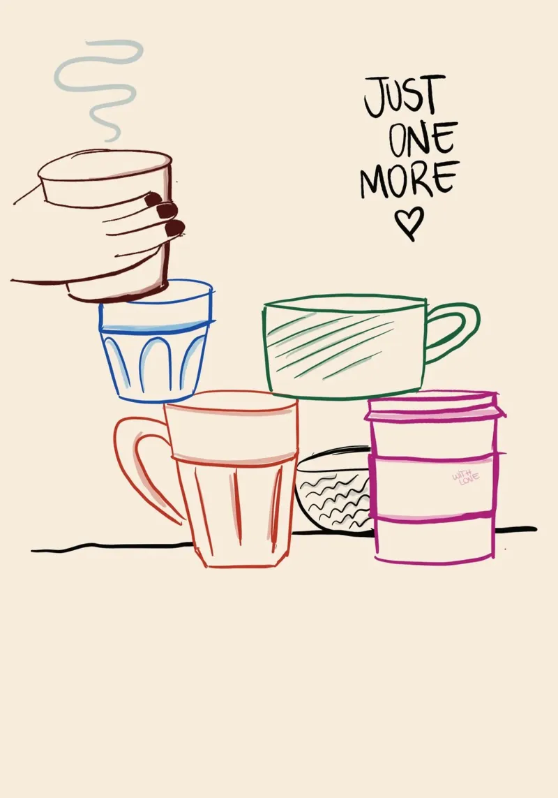 Solo un altro, Poster per caffè e tè, decorazioni per la cucina poster con telaio in plastica da vintagepod