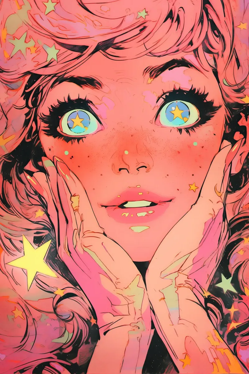 Pixie Pop Collection No 06 poster con telaio in plastica da treechild