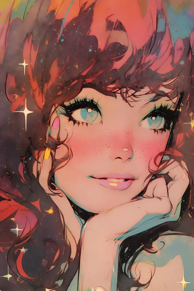 Pixie Pop Collection No 07 poster con telaio in legno da treechild