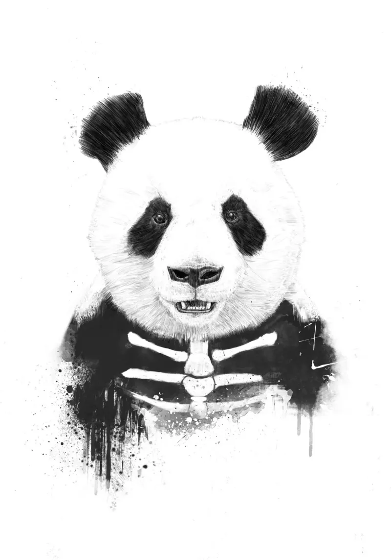 Zombie Panda pellicola backlit da Balazs Solti