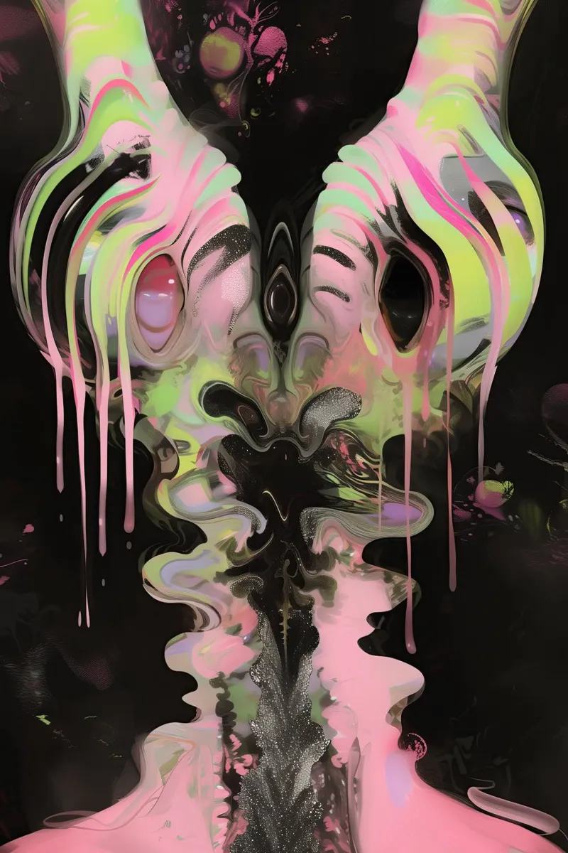 Dark Bloom No 03 tela con Cornice a cassetta da treechild