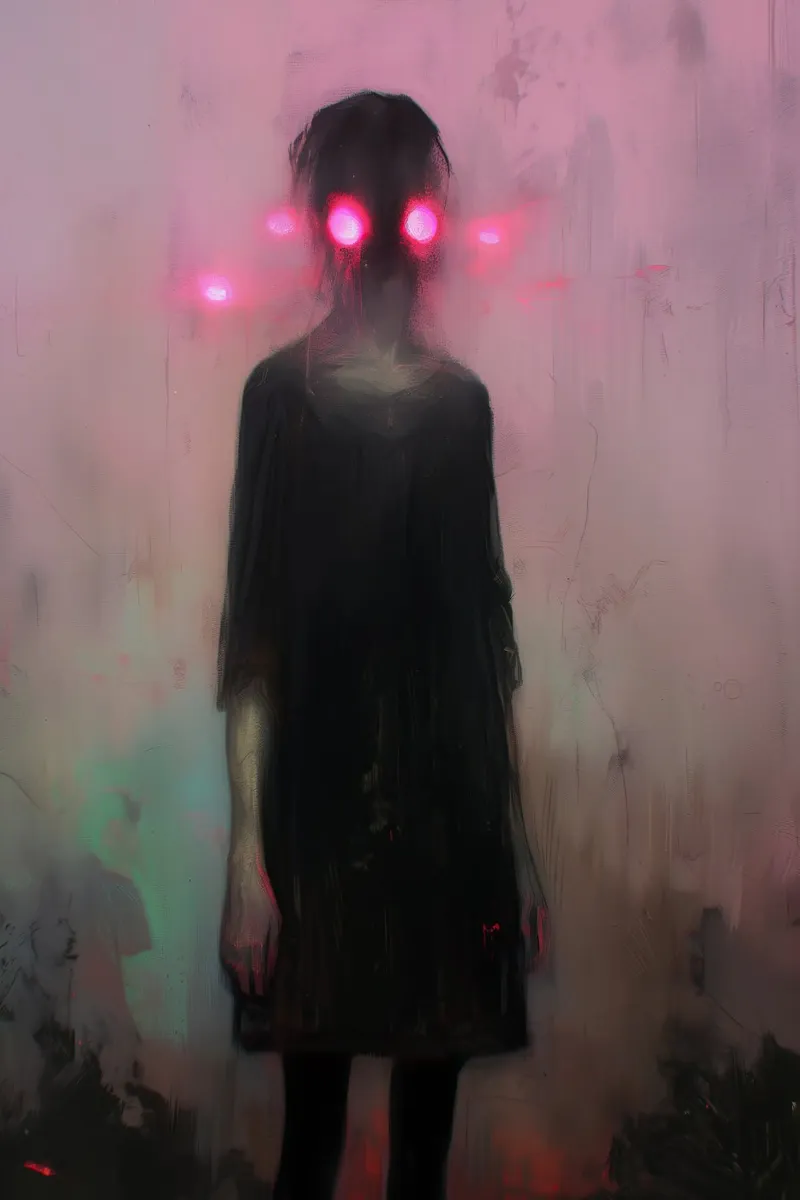Dark Bloom No 06 poster con telaio in legno da treechild