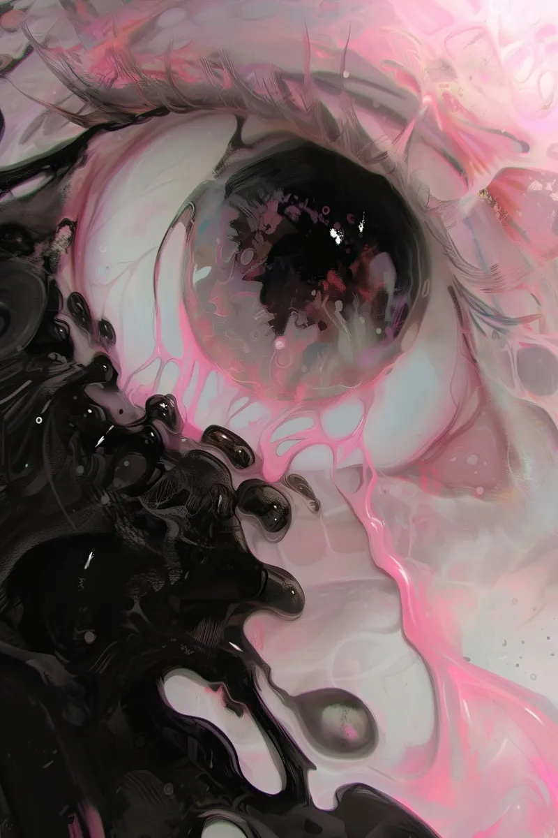 Dark Bloom No 08 tela con Cornice a cassetta da treechild