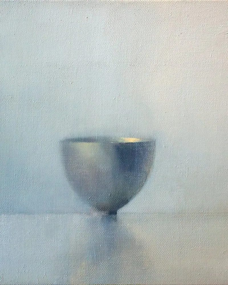 Prachtig glas - Paul Weber canvas met Baklijst van Art In The Sky