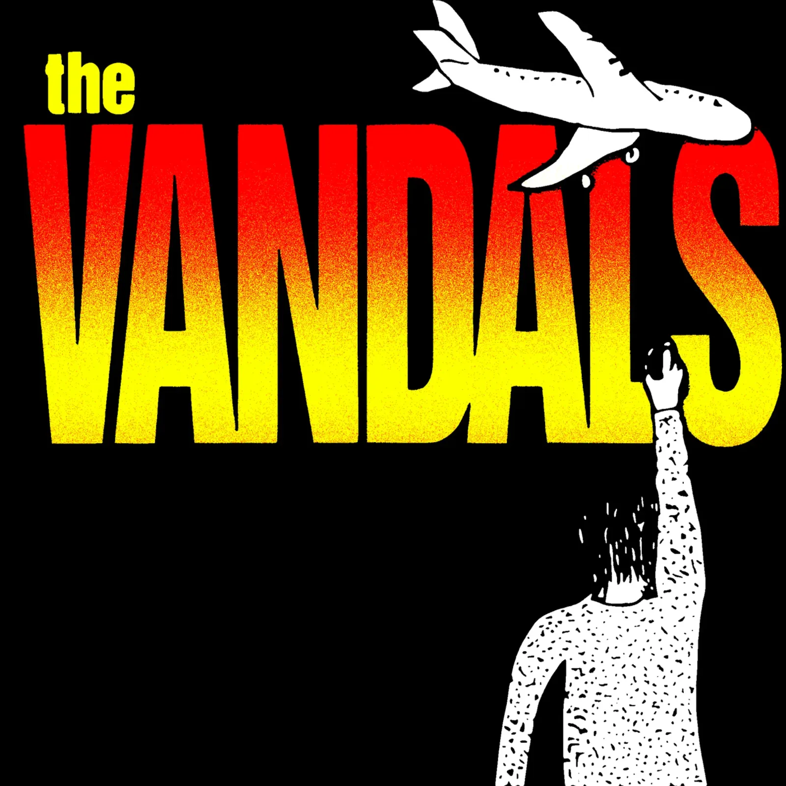 Maglietta essenziale Plane The Vandals tela con Cornice a cassetta da mannys_artt