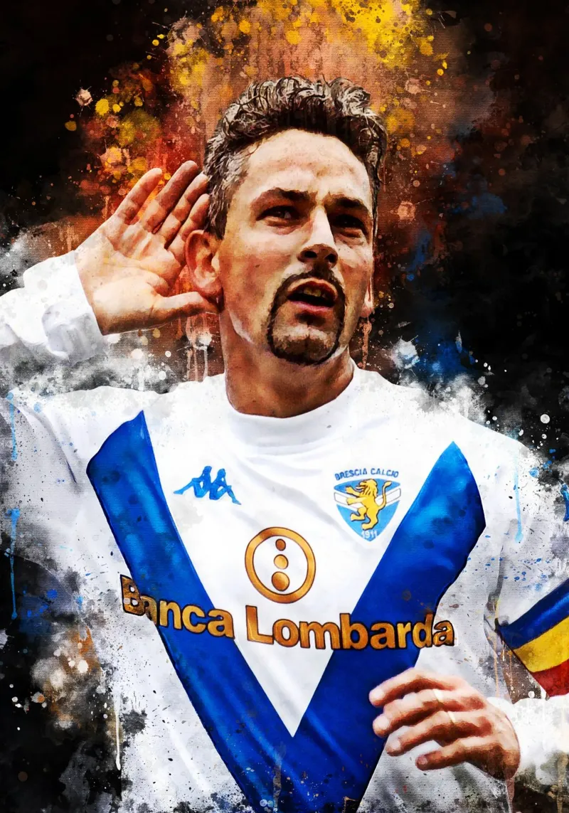 Roberto Baggio poster da MasterInkArt
