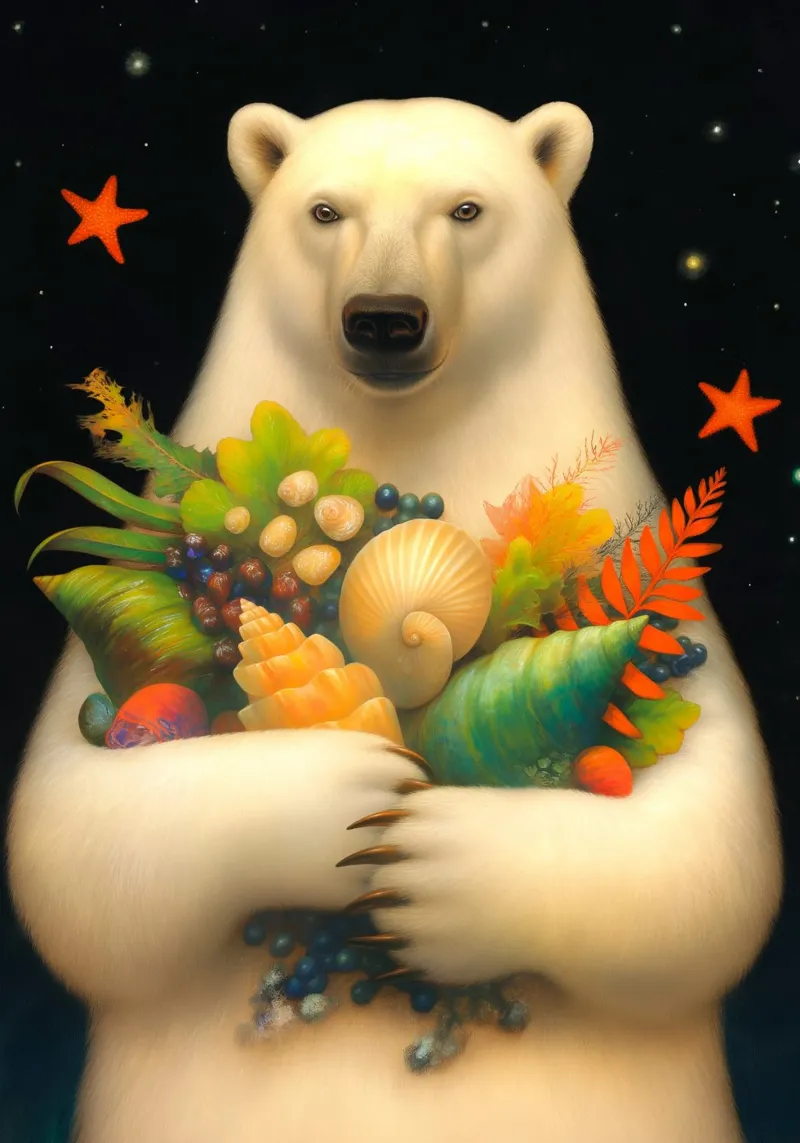 Orso polare poster da Stellar Creative