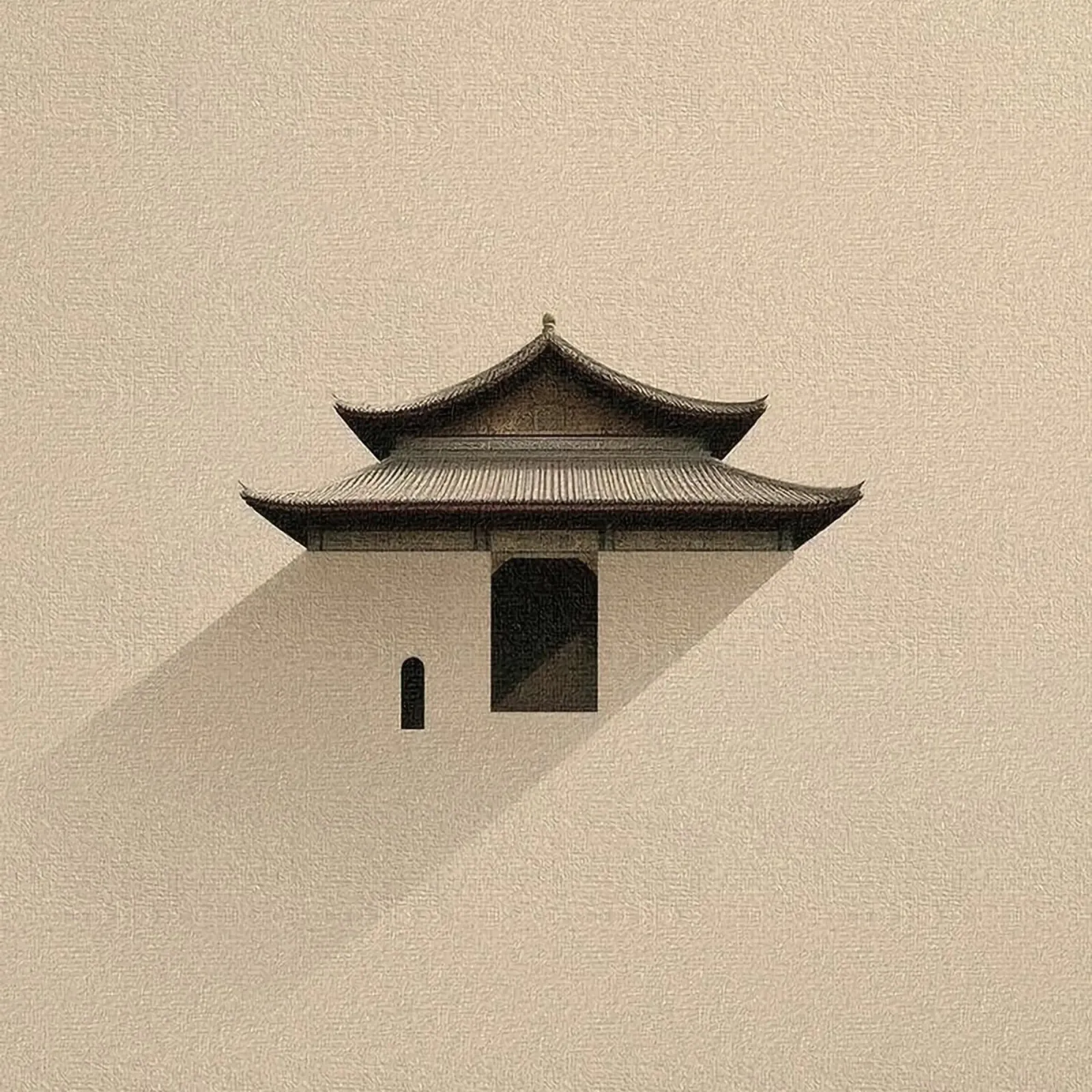 temple calm poster con telaio in plastica da carsa
