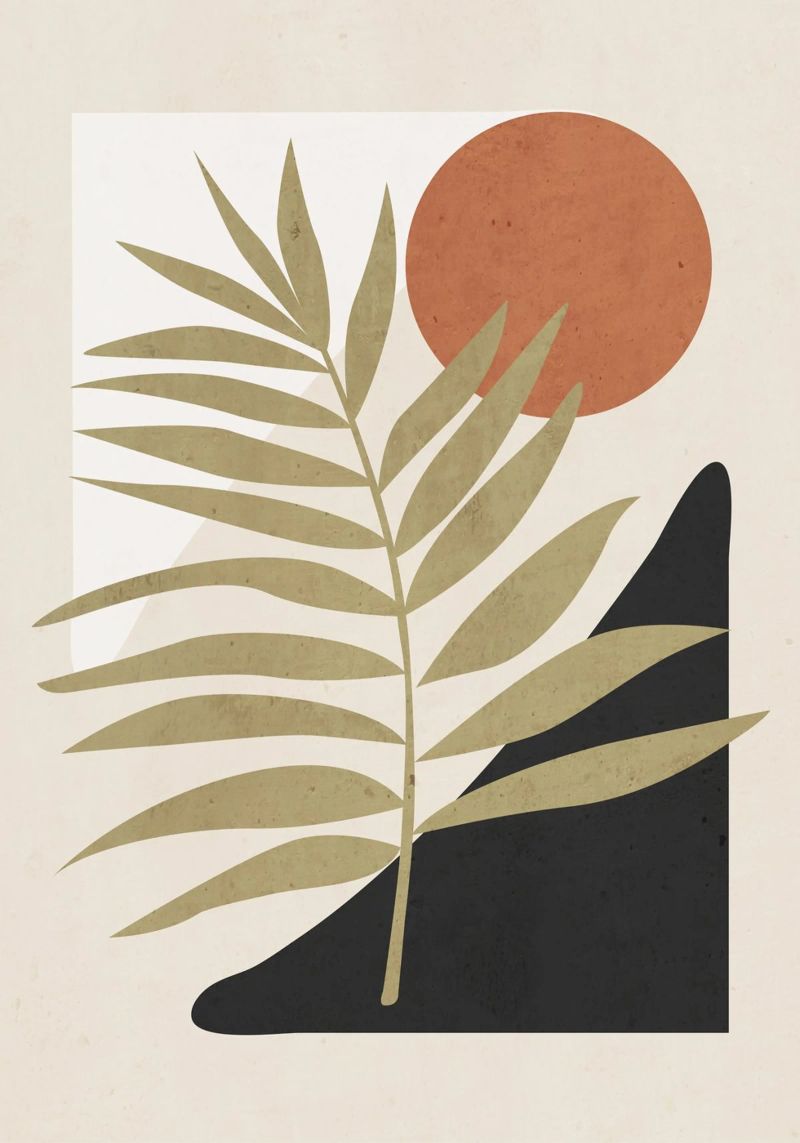 Tropical Leaf- Abstract Art 9 poster by ThingDesign