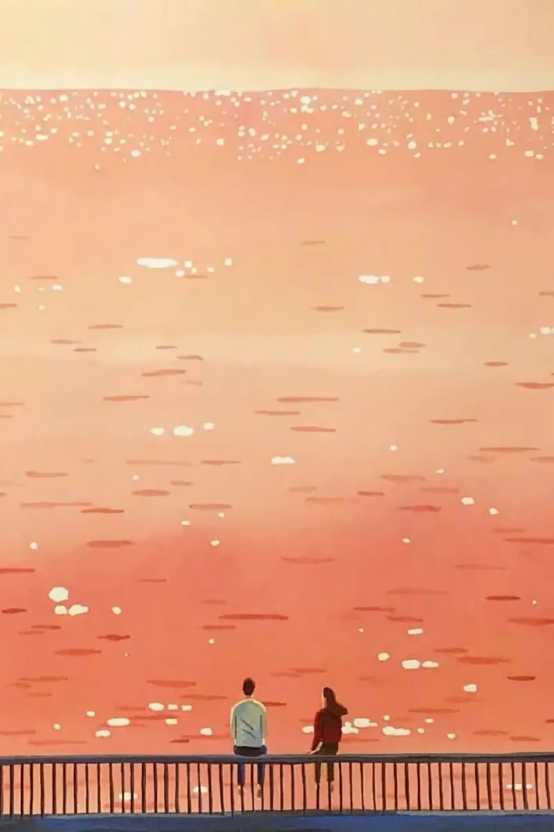 viewing the ocean poster con telaio in legno da lifeline