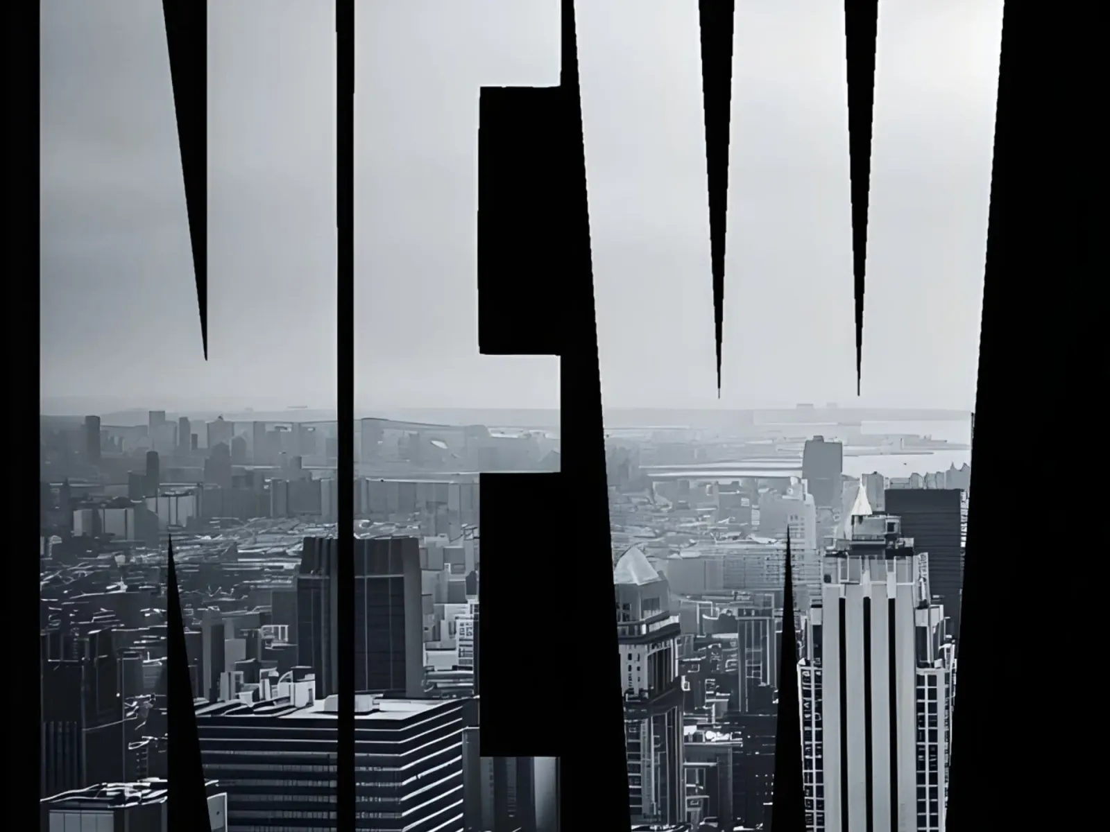 NEW YORK' poster con telaio in legno da Type & Tape