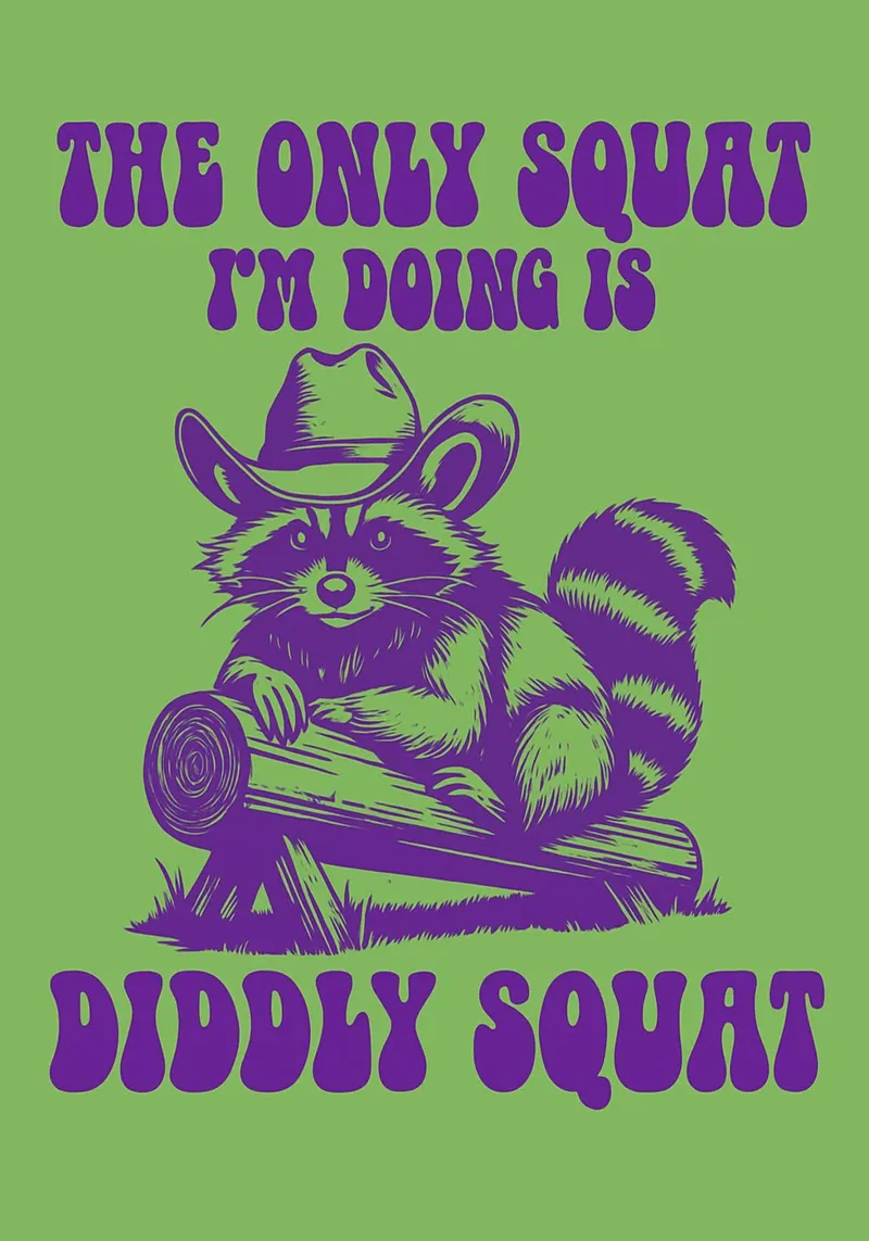 l'unico squat poster con telaio in legno da bojoonxs