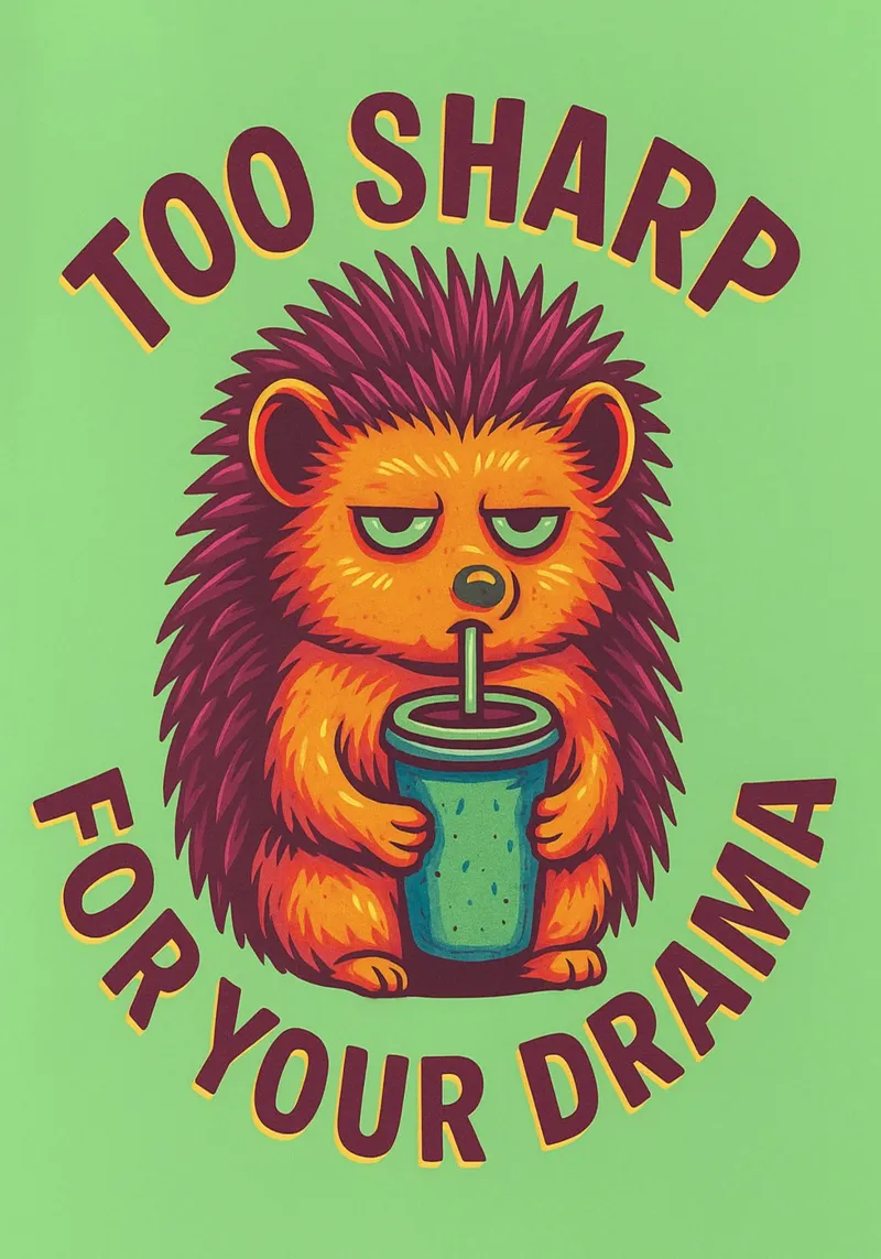 too sharp for your drama canvas with Floater frame by bojoonxs