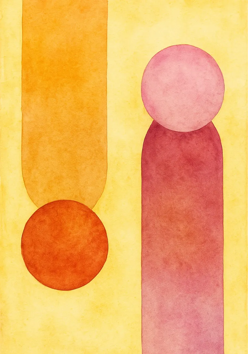 cerchio linea pittura colorata poster con telaio in alluminio da mompunks
