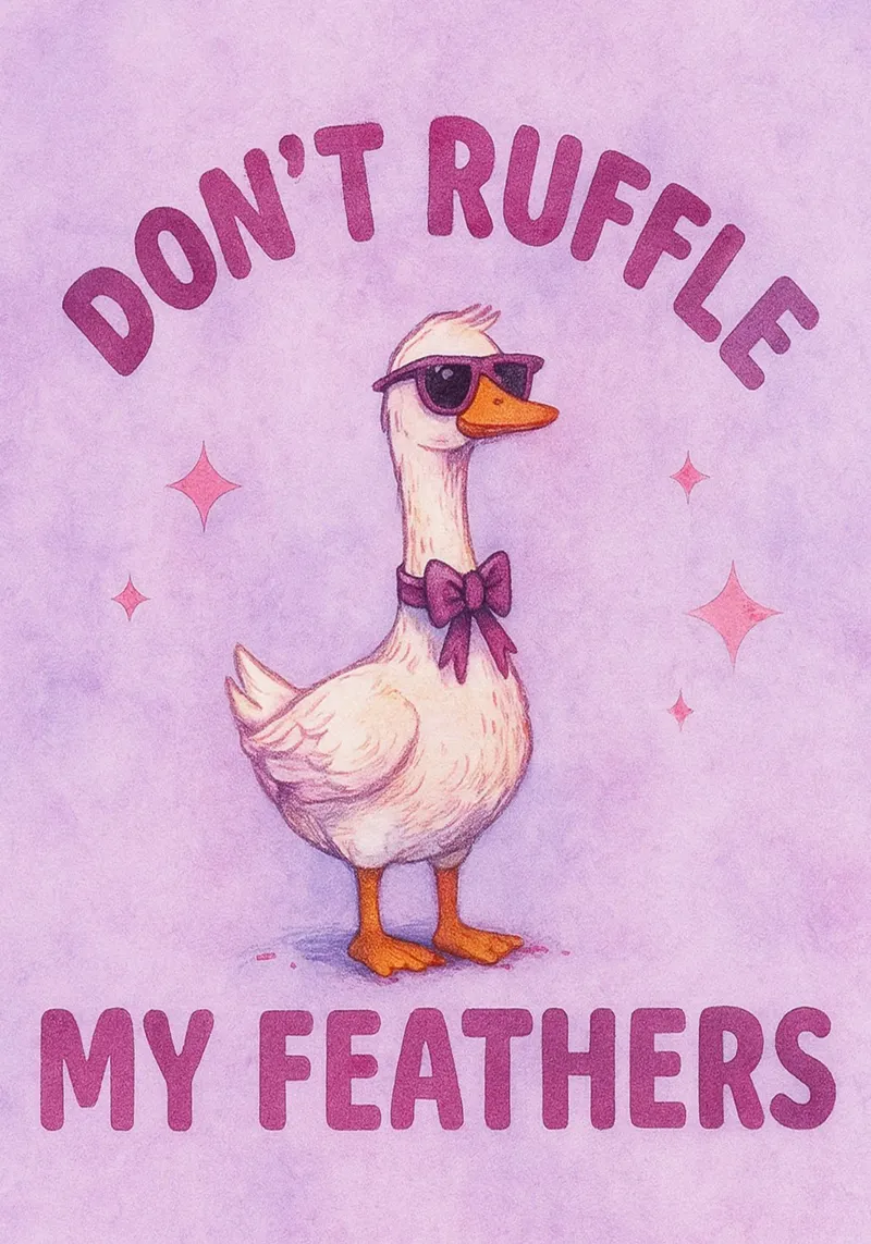 compresa l'oca giuliva poster da mompunks