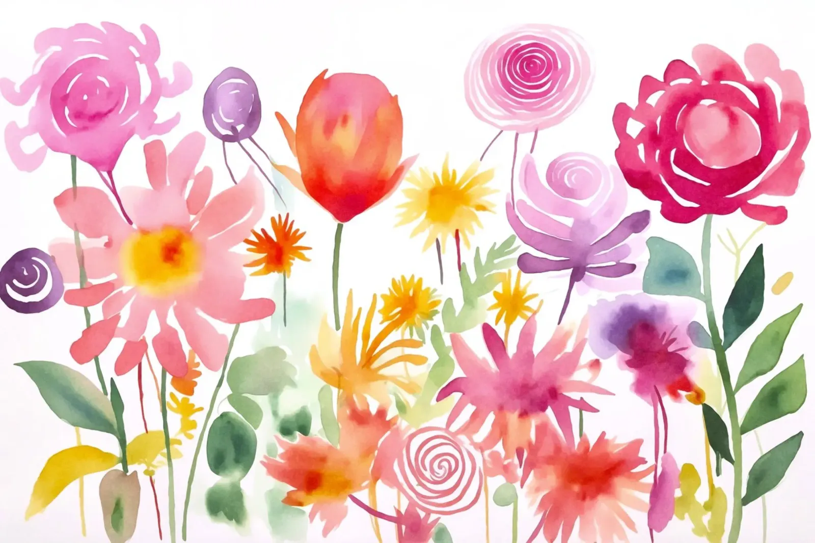Estroso valzer dei fiori selvatici poster con telaio in plastica da Andrea Haase Modern Home