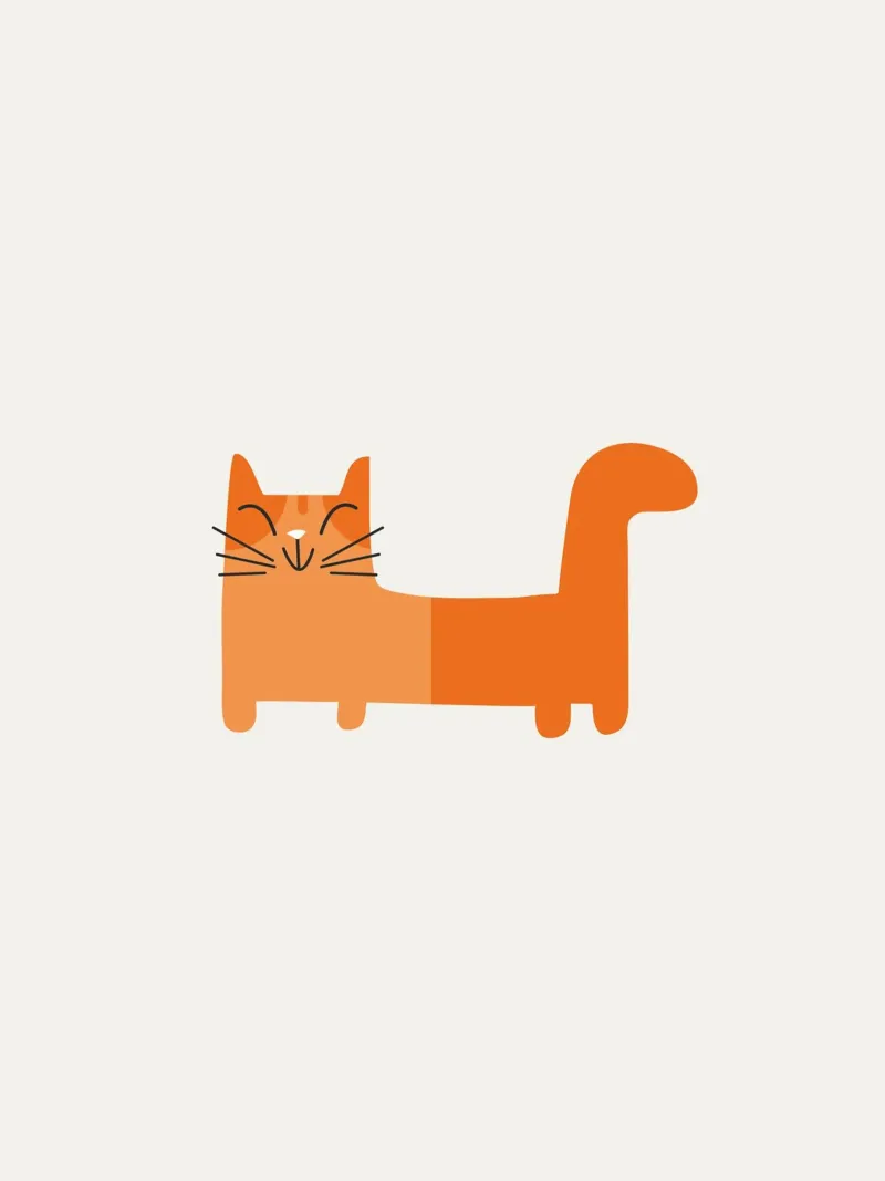 Un simpatico gatto arancione poster da dan band