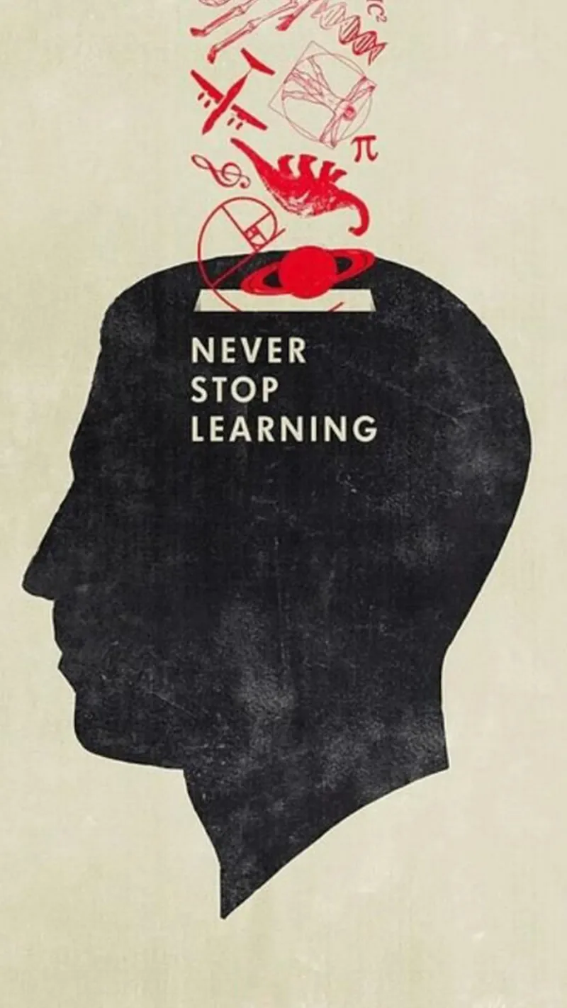 nunca dejes de aprender poster de art quots shop