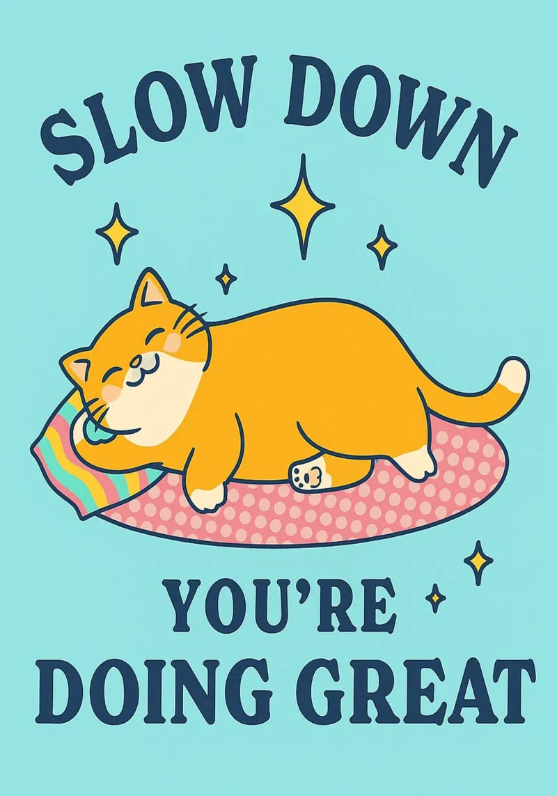 Mach langsam, du machst das toll Poster von mompunks