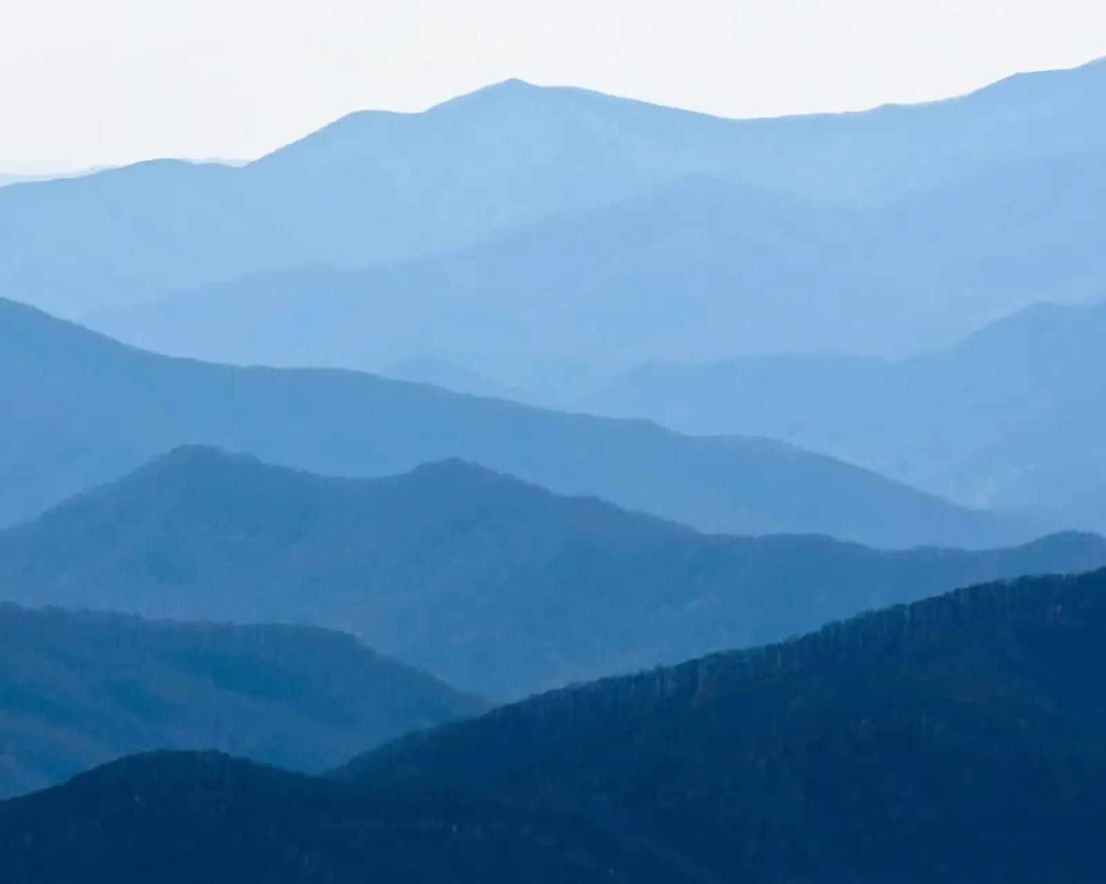 mountain layers gradient poster con telaio in plastica da melts