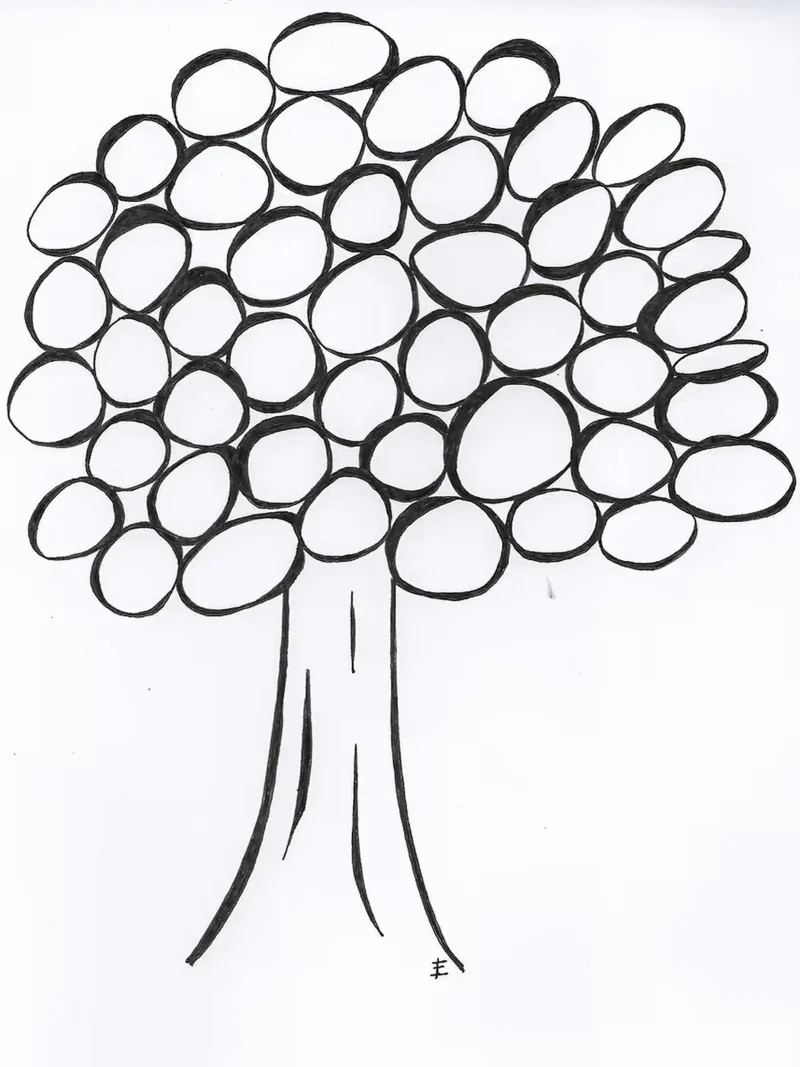 Albero in bianco e nero poster da Sabine Klein