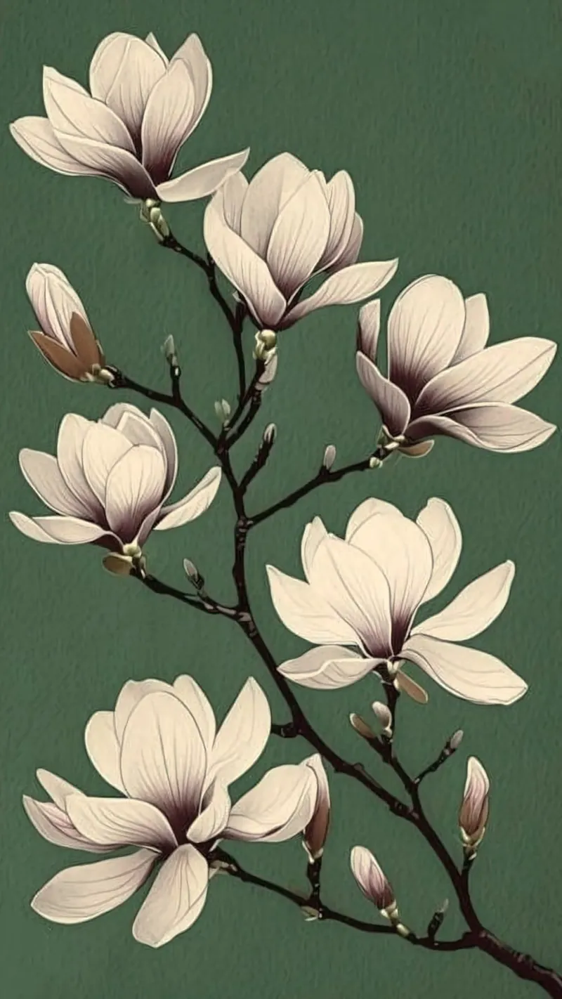 lotus on tree poster con telaio in legno da melts