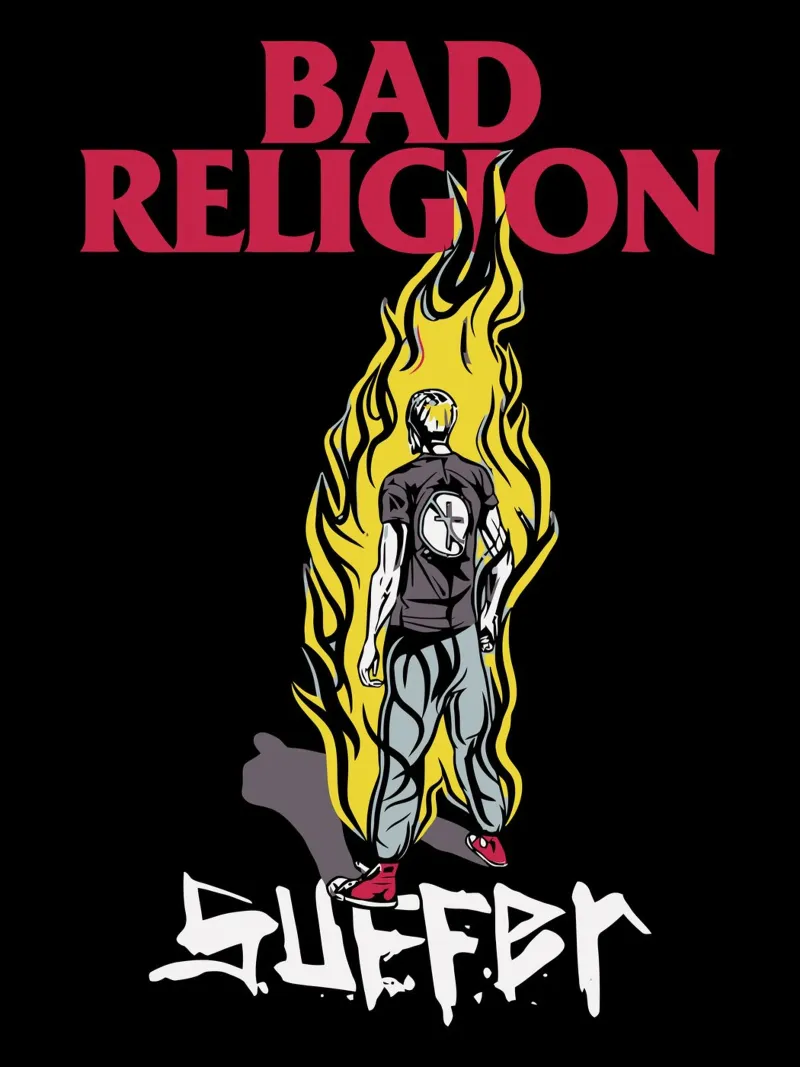 Bad Religion tela con Cornice a cassetta da Musadad Shop