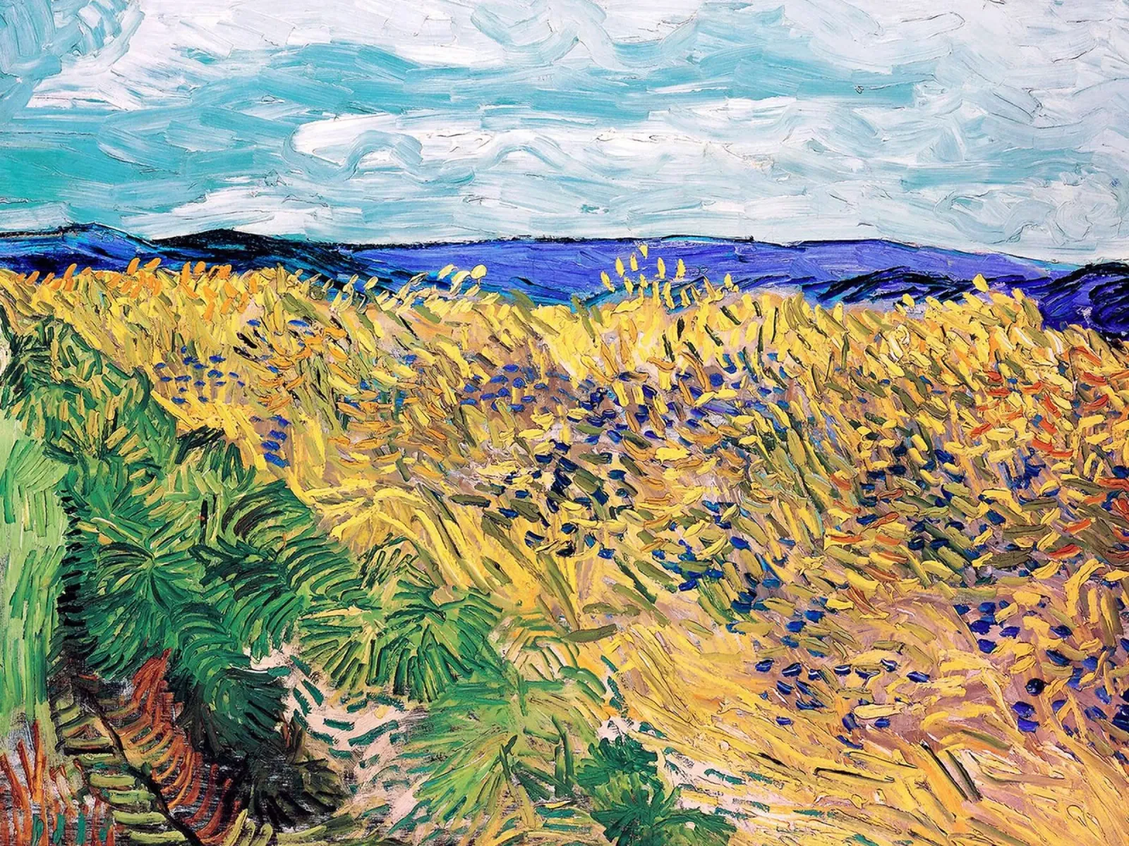 Auvers sur Oise poster con telaio in legno da Christopher Soto