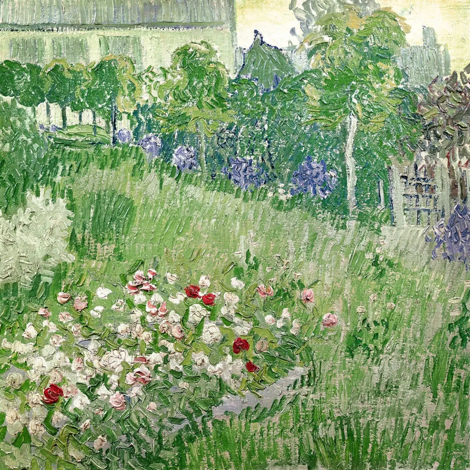 Il giardino di Daubigny poster con telaio in legno da Christopher Soto