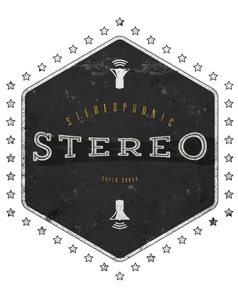 Stereo Super Sound poster da Black Sign Artwork