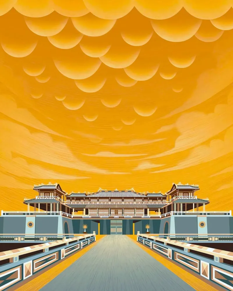 magnificent citadel poster con telaio in alluminio da carsa