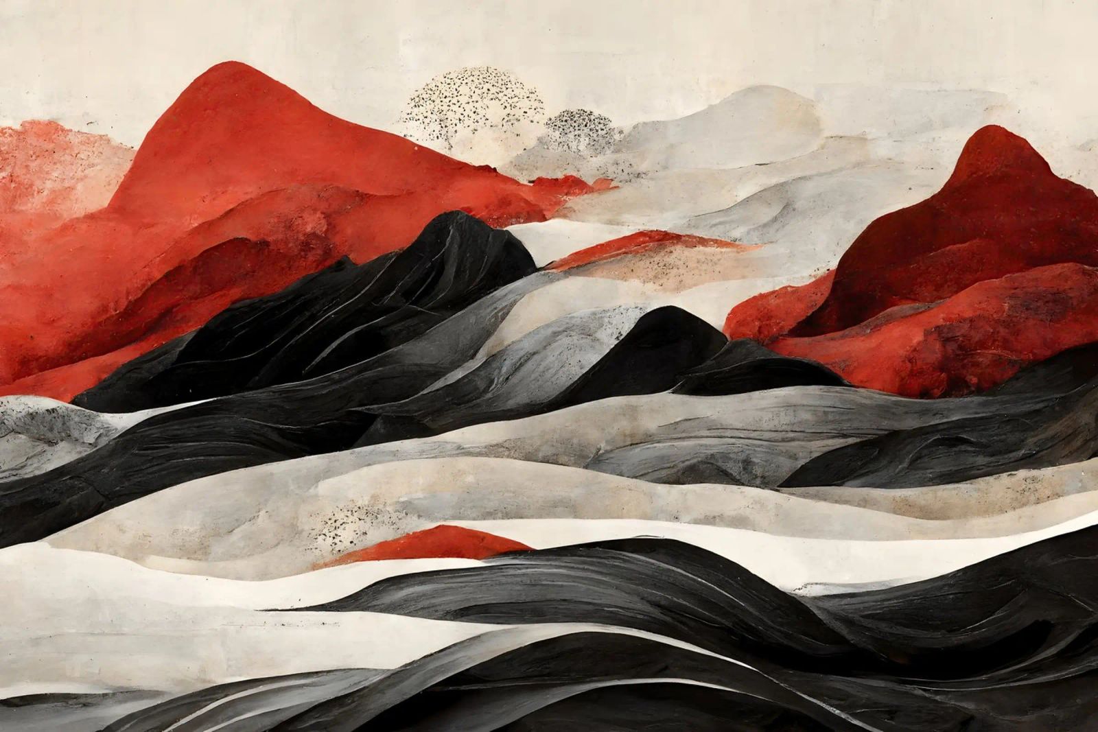 Red Mountains poster van treechild