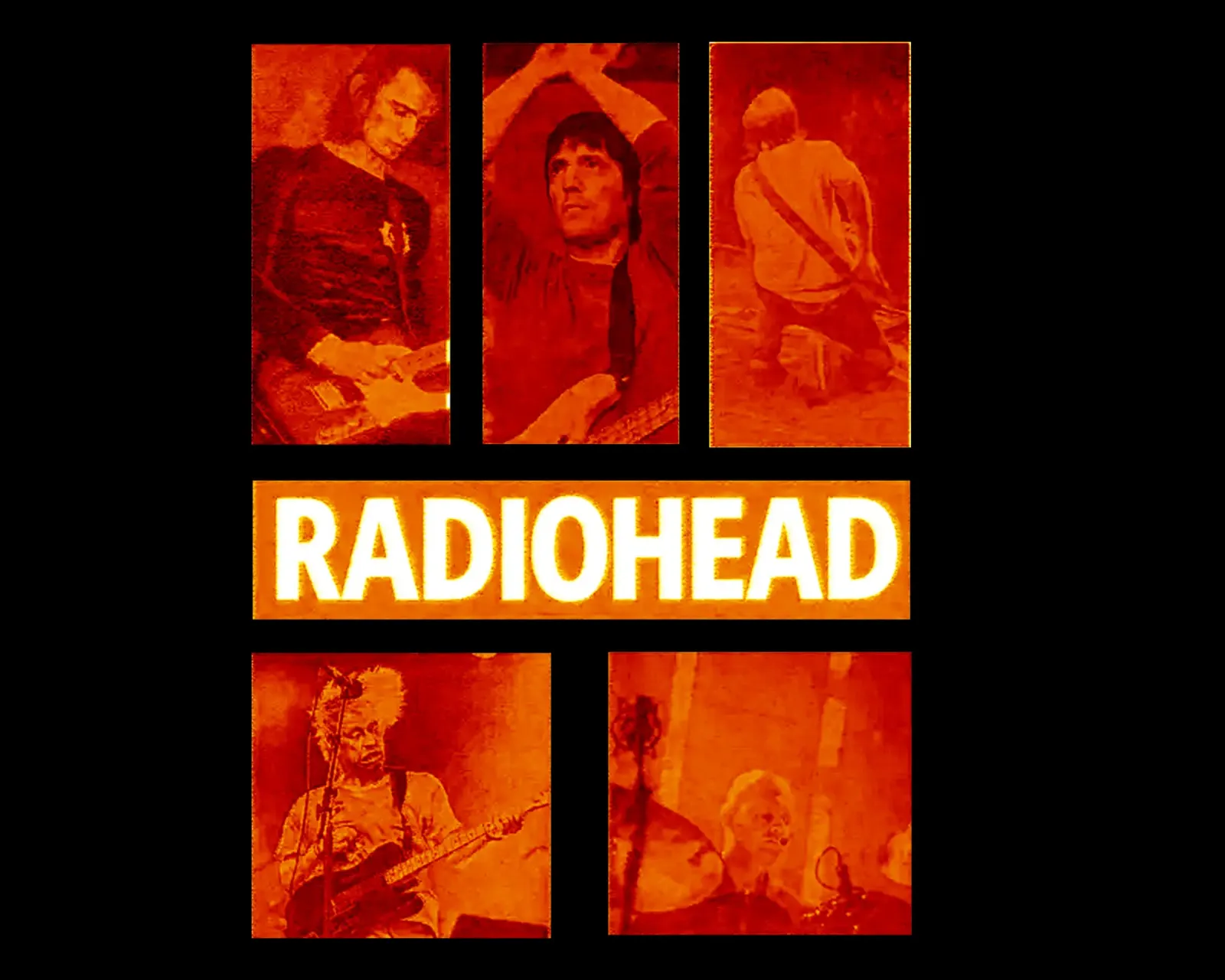 Groupe de style grunge Radiohead poster de https://www.juniqe.com/uk/shop/Henndraws