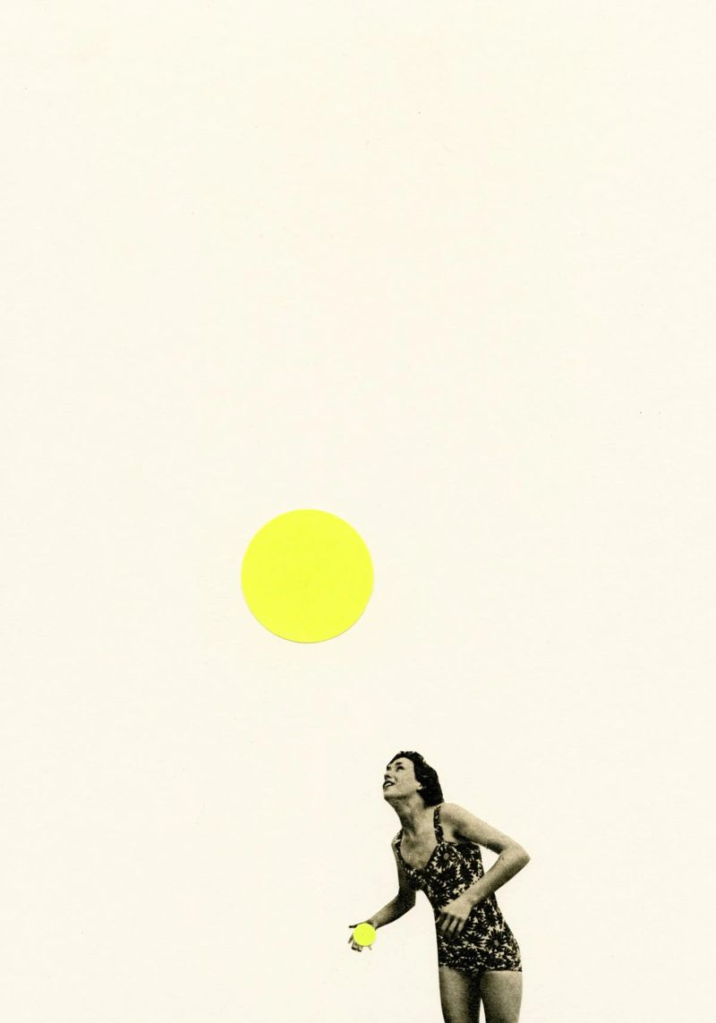 Beach Days poster by Cassia Beck Collage
