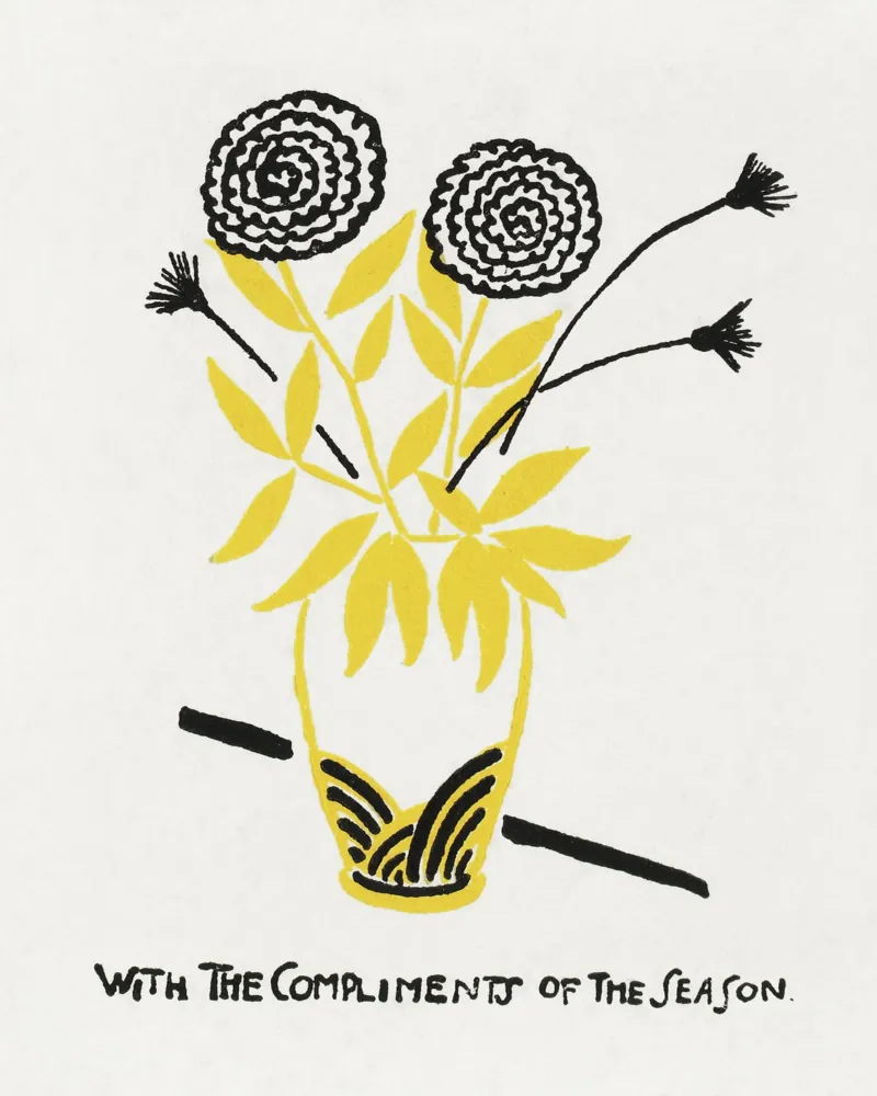 With the Compliments of the Season poster con telaio in alluminio da vintageshop