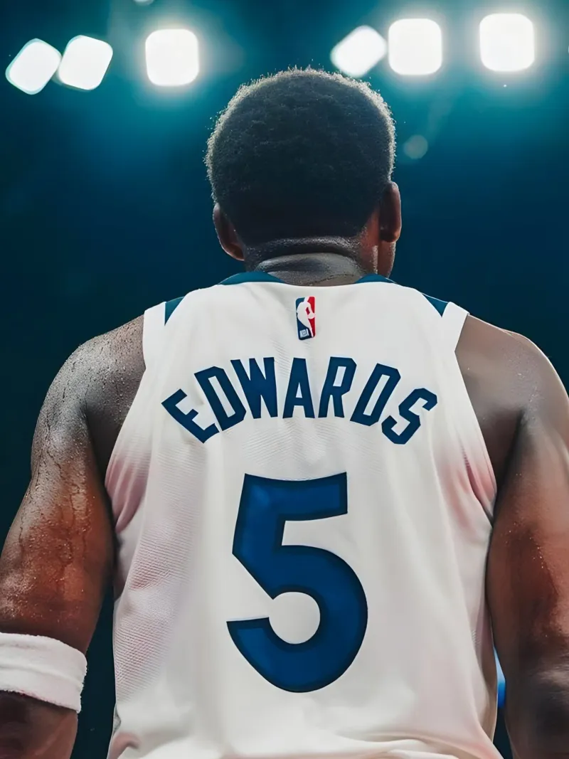 Edwards poster con telaio in legno da Low poly art