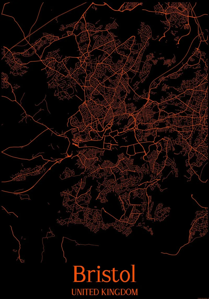 Bristol poster con telaio in plastica da MiMap