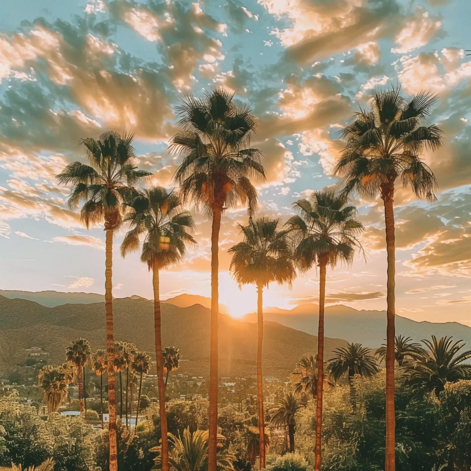 Sunset Palms poster de StillVibe Home
