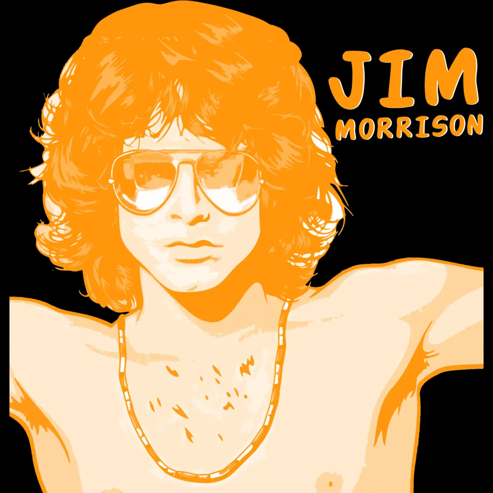 Vector stijl Jim Morrison canvas met Baklijst van mannys_artt