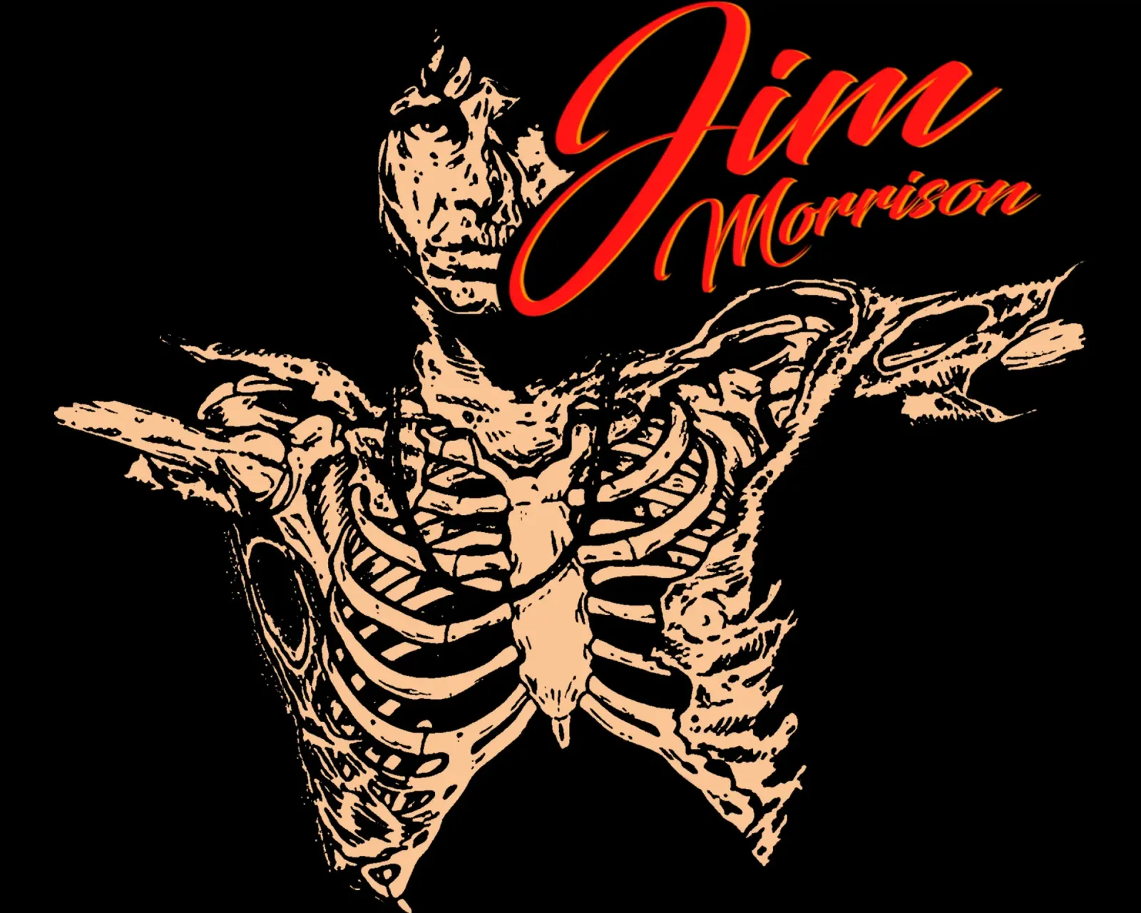 silhouette rock di jim morrison poster da mannys_artt
