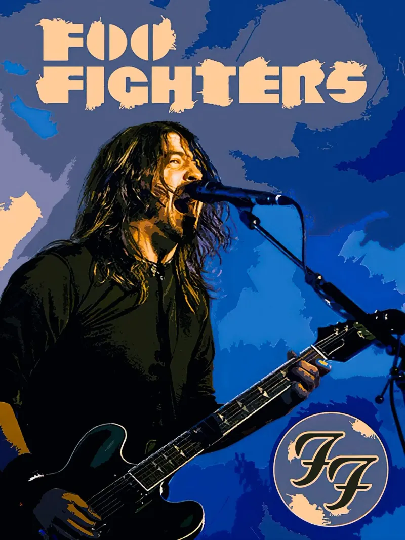 Foo Fighters poster da Musadad Shop