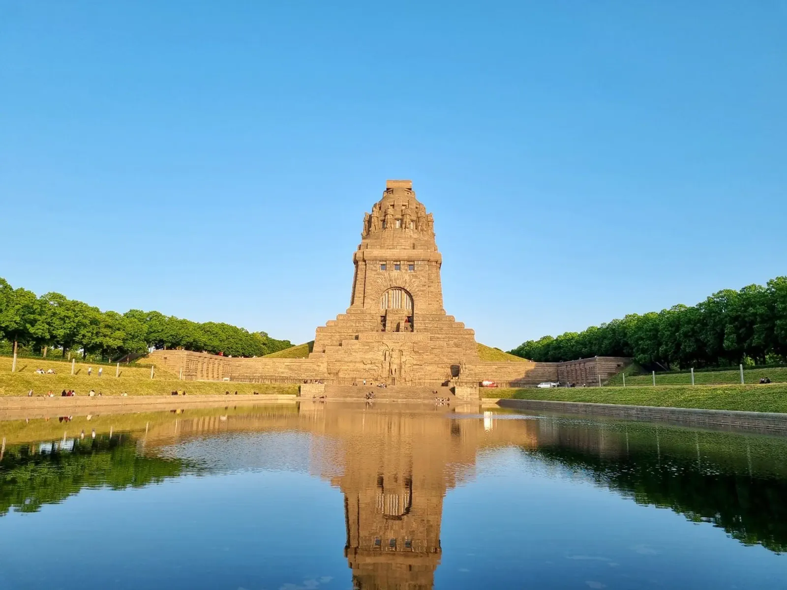 Völkerschlachtdenkmal poster con telaio in plastica da dava