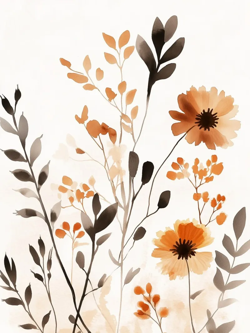 Ambra Bloom poster con telaio in plastica da Sophia Calder Studio