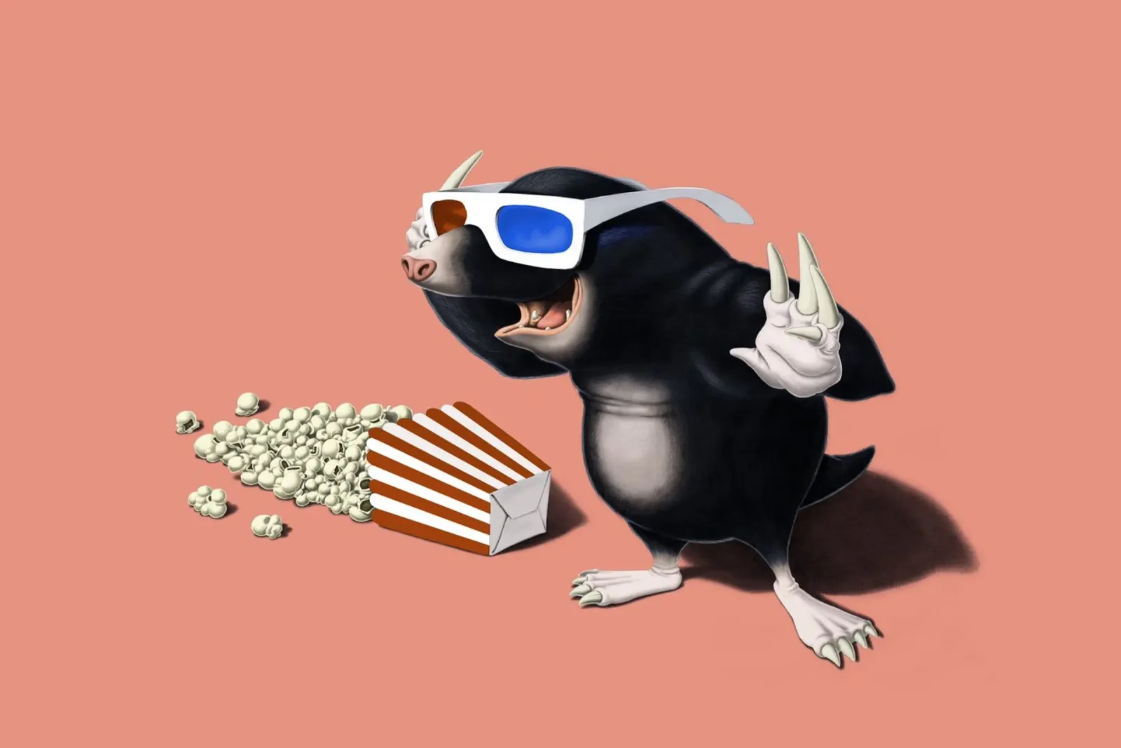 3D (Coloured) pellicola backlit da Rob Art | Illustration