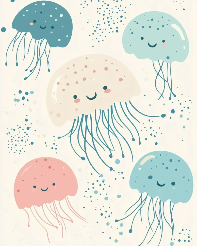 Meduse stravaganti poster da Happy Littles